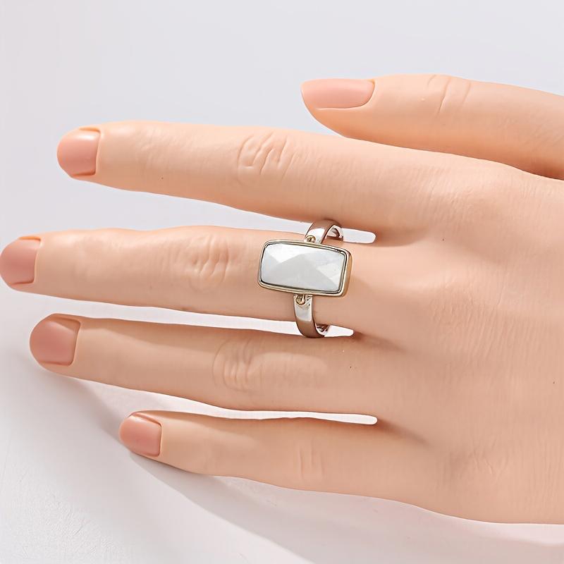 Bohemian Retro Geometric Ring Women's Suitable for Casual Wear, Holidays, Christmas Gifts Durable Ethnic Holiday Accessories