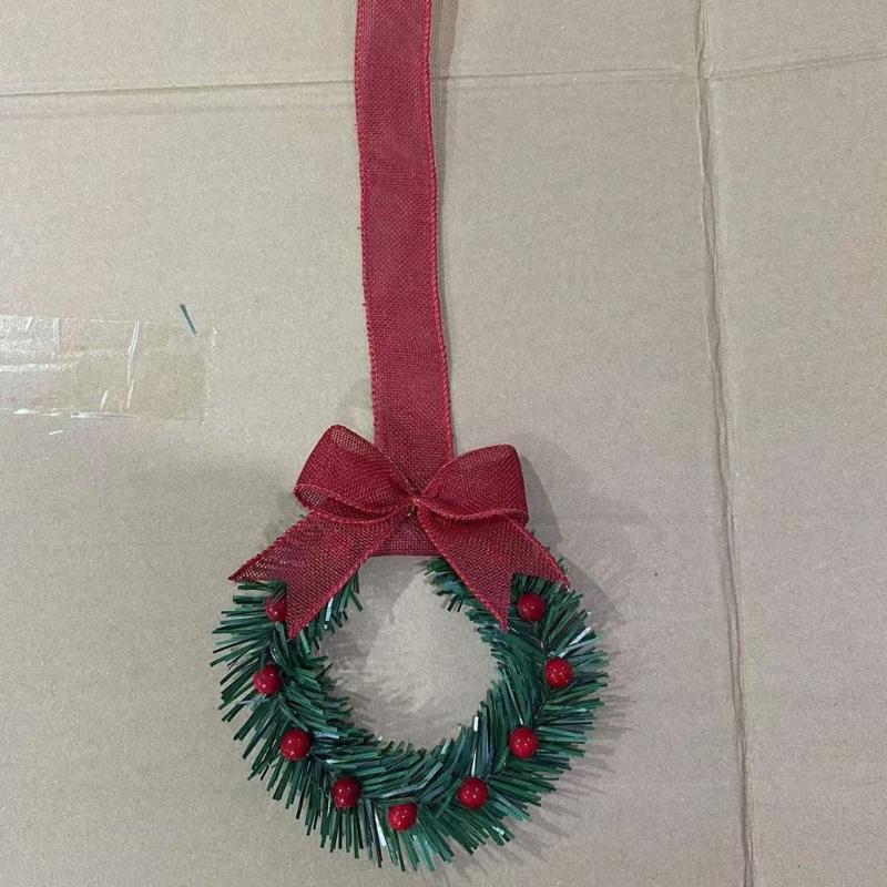 Plastic Bowknot Closet Hooks with Ribbon Designs Multipurpose Wreath Hanging Rings for Home Holiday Festival Decoration