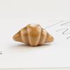 4/8Pcs 20Mm Brown Croissant Ceramic Beads French Bakery Charm For Boho Jewelry Necklace Bracelet Making Supplies Gift