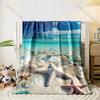1PC Starfish and clear bubbles Print Adult Children Warm Blankets Home Travel Car Soft and Comfortable Suitable for all seasons