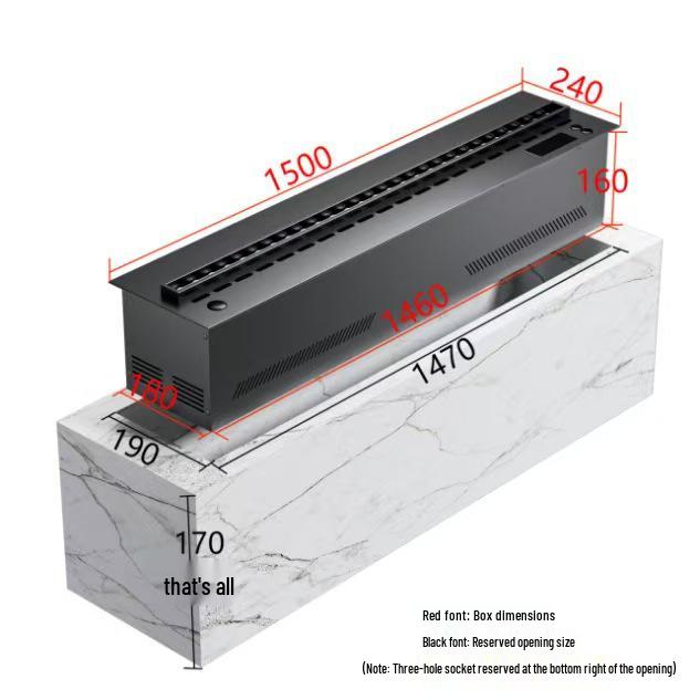 European Style 3D Atomizing Fireplace: Built-in Electronic Flame & Humidifier TV Cabinet Decor.