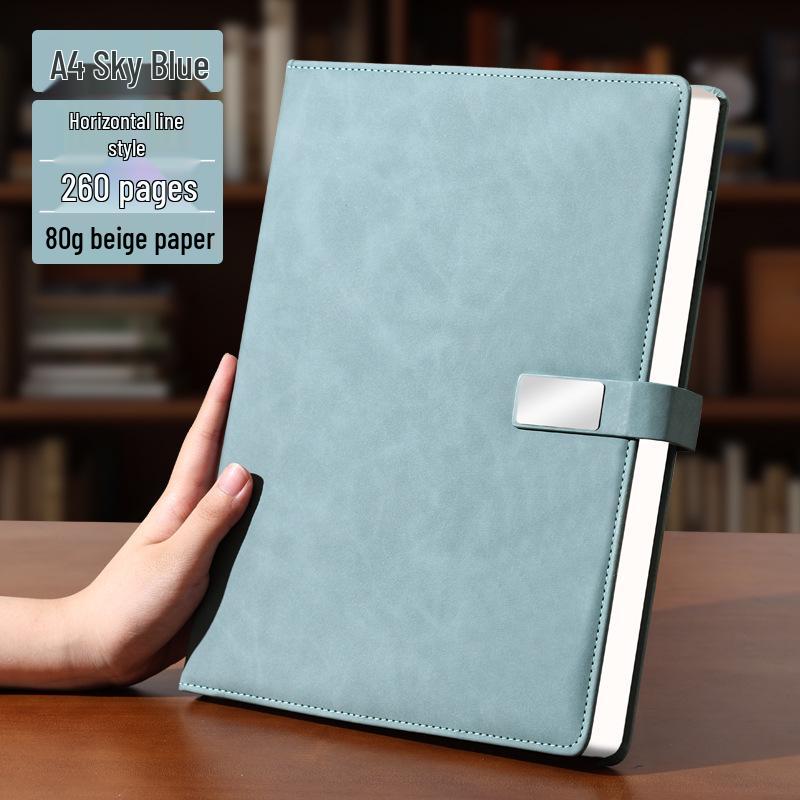 A4 Premium Leather Notebook for Business, Office, or Study - Customizable with Logo