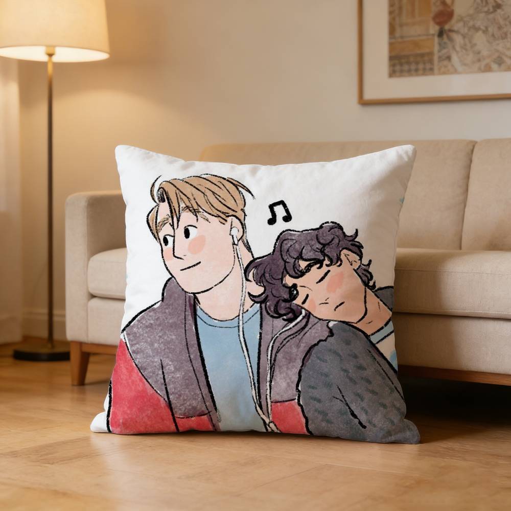 H-Heartstopper Nick Charlie Pillow Case For Sofa Living Room Home Office Decor Protective Cover