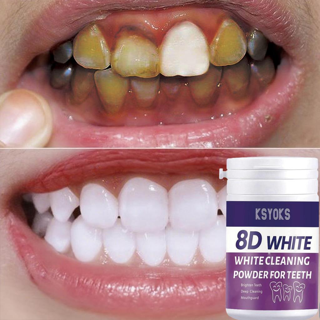 The mild formula of tooth powder is suitable for people with sensitive teeth, cleaning and caring for enamel at the same time