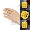 Elegant Geometric Design Vietnamese Brass Gold Plated Abacus Ring For Men