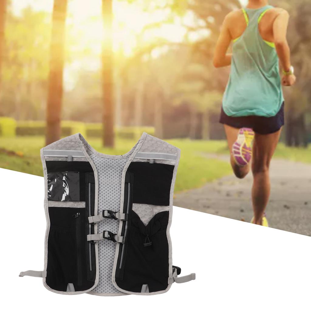 Sports Running Vest Breathable Mesh Running Hydration Vest for Riding Hiking Mountaineering
