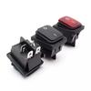 2Pcs 12V 220V Waterproof Rocker Switch KCD4 16A 4Pin ON/OFF Seal Switch Car Boat Button Switches with LED Light
