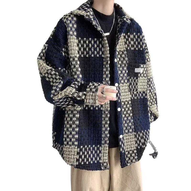 Men’s High-End Woolen Jacket - Autumn/Winter Collection, Thickened for Extra Warmth, Trendy and Stylish Outerwear.