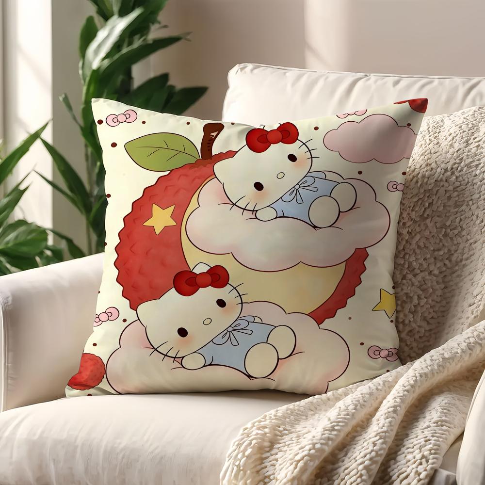 Hello Cute KKitty cushion cover For Pillow Printing Sofa Decoration Home Car Room Coffee Shop Office Nordic Simplicity