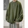 Autumn Crew Neck Solid Color Pullover Sweaters for Men Casual Y2K Knitted Sweater High Street Fashion Jumpers Hombre