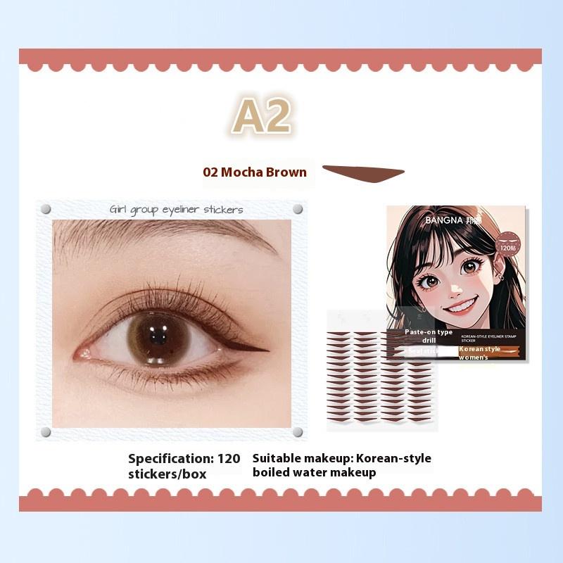 104/120/128Pcs Eyeliner Seal Sticker Water Resistant Sweat Resistant Fitting Swollen Eye Blister Adjusting Eye Eyeliner Patch