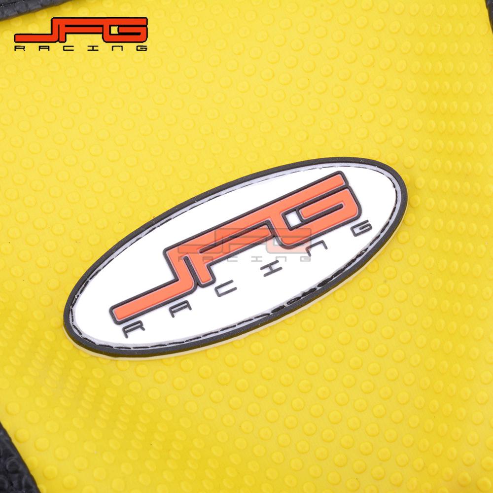 Gelber Rutschfester Wasserdichter Sitzbezug für DRZ400 00-17 Offroad-Motorrad