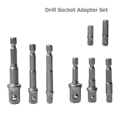 Socket Adapter Bit Adapter 1/2 3/8 1/4 1/4in Drill