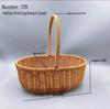 Pastoral Hand-Woven Rattan Willow Flower Basket Souvenir