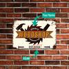 Custom Personalized Carpenter Woodworking Aluminum Sign Garage Wall Decor