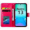 For Xiaomi Redmi 13 5G/4G Phone Case Imprinted Totem PU Leather Wallet Cover with Stand