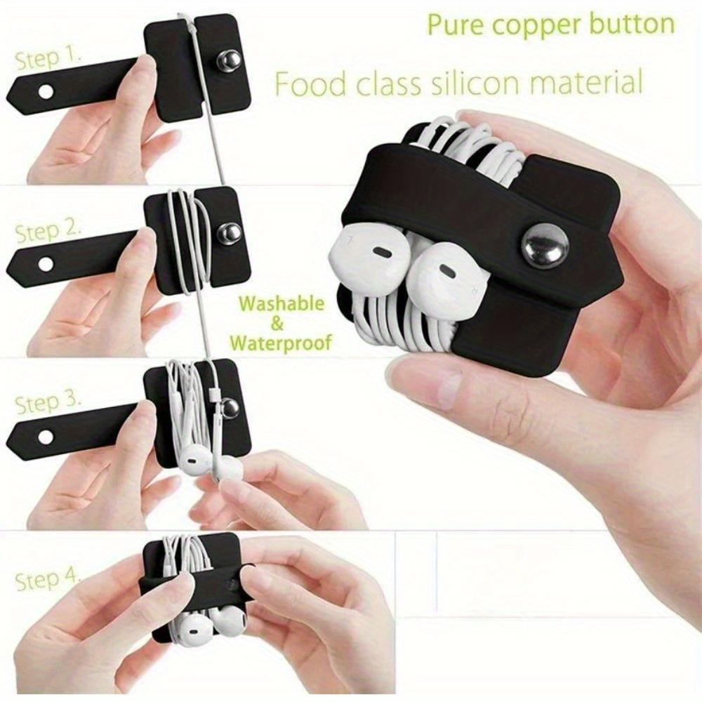 Data Cable Cord Organizer Earbuds Holder Earphone Wrap Earphones Organizer Headset Headphone Winder Cord Manager Cable Winder