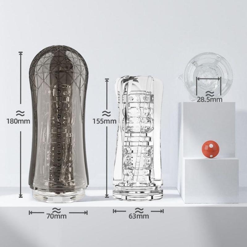 Air Pressure Sucking 10 Vibration Frequencies Strong Vibration Crystal Transparent Male Vibrators Adult Products