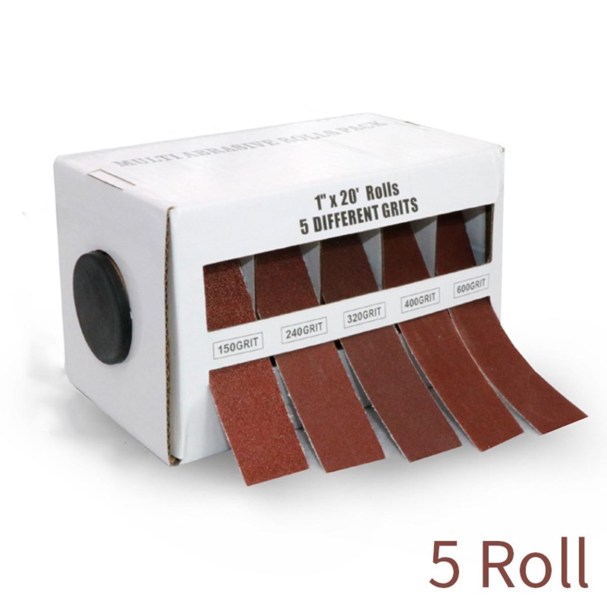 

4/5/6 рулонов по 6 метров 25 мм наждачная бумага для сухого шлифования наждачные полоски эластичная наждачная бумага полировальная обертка салфетка для диспенсера