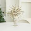 Creative Light Up Christmas Tree Star Topper Gold/Silver Glitter Xmas Tree Topper Glowing Pendant