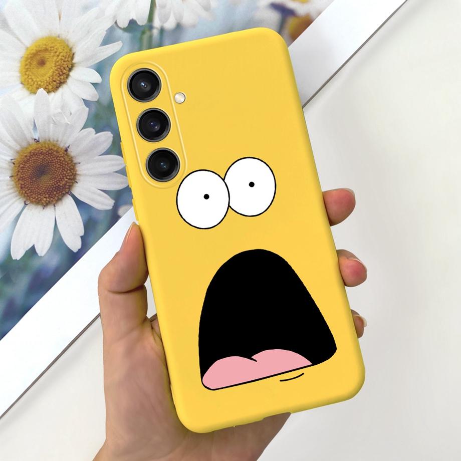 For Samsung S24+ S24 Plus Case Cover Samsung Galaxy S24 Ultra Pro Capa Camera Protector Shockproof TPU Soft Fundas With Pattern
