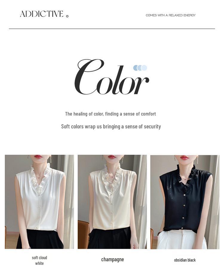 Elegantes Sommer-Damen-Tanktop mit Rüschenbesatz - Trendiges und vielseitiges Mode-Essential