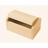 Coffret décoratif - CTOP - Petit coffret - Bois naturel - Marron - 7 x 4 x 3,80 cm