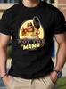 Retro Humor Nicht-Mutter Druck T-Shirt. Herren- und Damen-Baumwoll-Kurzarm in Schwarz,