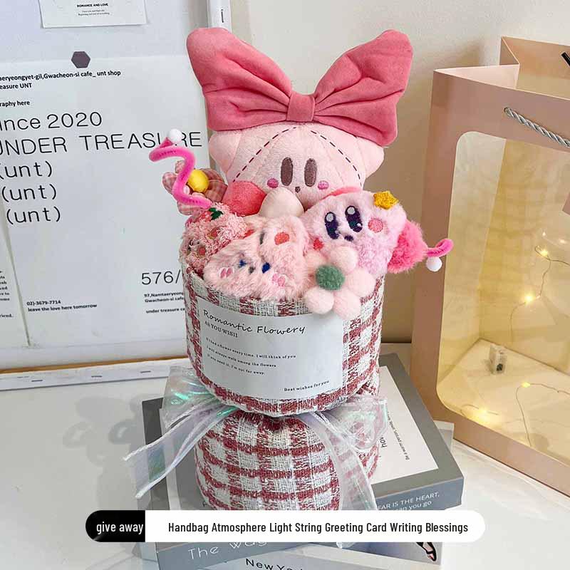 Kirby Sanrio Kuromi & Melody Plush Doll Bouquet - Perfect Christmas or Birthday Gift