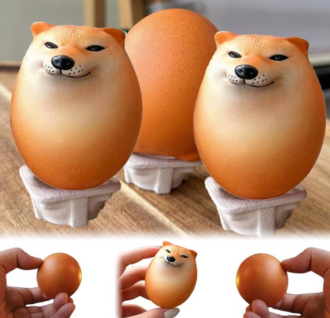 Dog Squishy Egg Toys !   Shibako Egg Shiba Inu Egg Slow Rising Squishy - Dog Egg Toy Stress Relief - Dog Eggs Decompression Toy