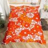 Erosebridal 60S 70S Hippie Duvet Cover Twin Vintage Boho Sun Bedding Set Groovy Flowers Clouds Love Hearts Comforter Cover for Kids Girls Te