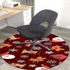 1pc Christmas Theme Office Chair Mat - Anime Cartoon Design, Non-Slip Carpet for Home Decor, Suitable for All Seasons.Z007