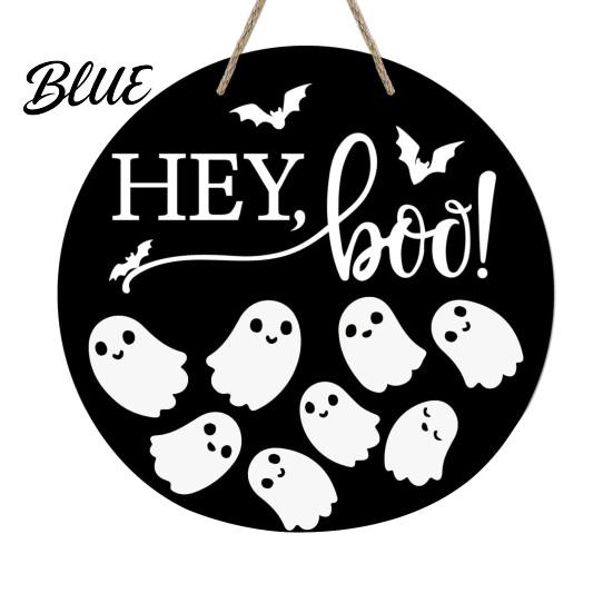 Indoor Outdoor Fall Decor Halloween Door Sign for Porch Cute Ghost Scarecrow Dwarf Hanging Wall Harvest Decorations Plaque Rustic Farmhouse