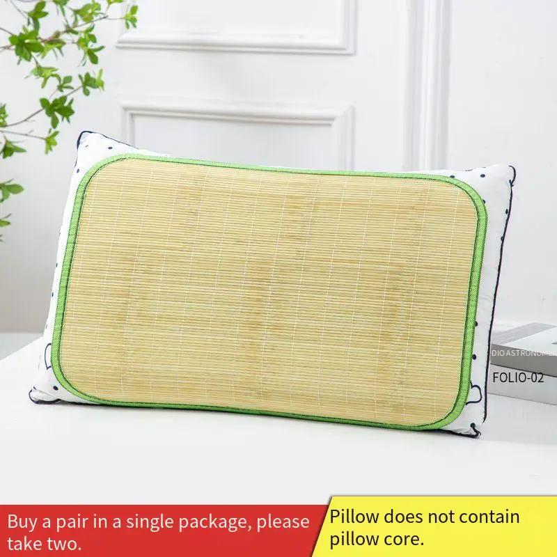 Față de pernă din ratan de bambus natural Răcoroasă de vară Uz casnic Respirabilă Modă Așternuturi Husă de pernă de lux Dormitor Universal Acasă