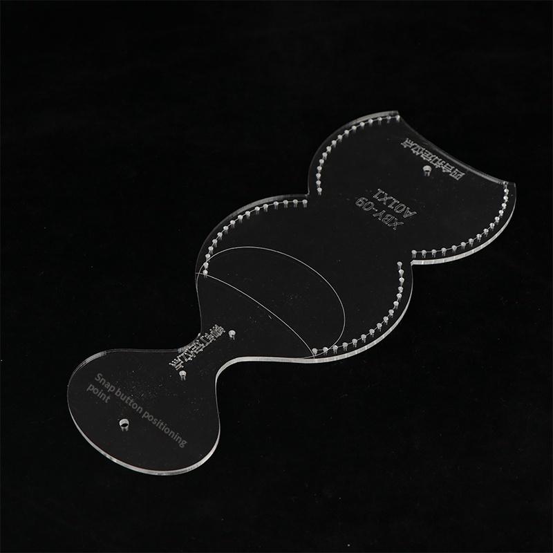 1set Leather Craft Mini Coin Purse Small Wallet Acrylic Template DIY Leather Tool Set For Handmade Mini Wallet Making Beginners