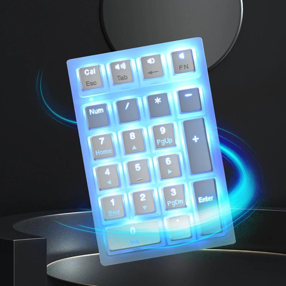 Игровая беспроводная цифровая клавиатура с RGB-подсветкой, Bluetooth ...