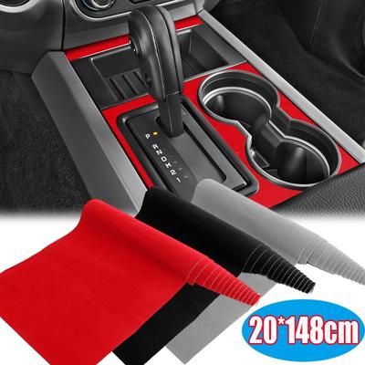 20*148cm Miękka aksamitna tkanina Samoprzylepne paski do wnętrz samochodowych Folia winylowa Naklejki filcowe DIY Akcesoria do dekoracji samochodów