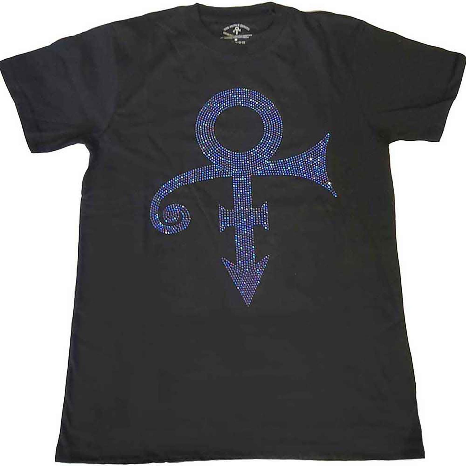Men s Prince Purple Symbol T-shirt Medium Black 2XL