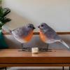 Cute Bird Figurines Handmade Yard Ornament Creative Garden Bird Statues  Bedroom Decor