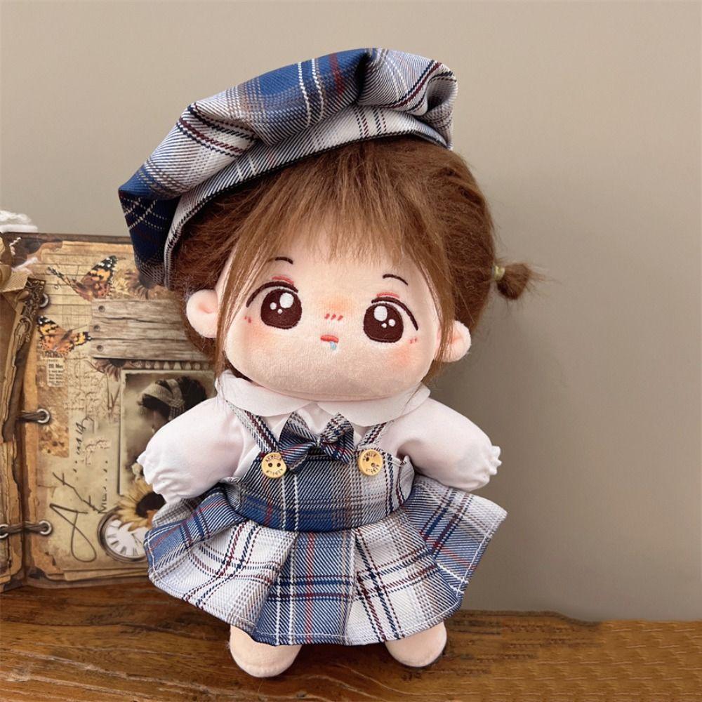Princess Skirt 20cm Cotton Doll Dress Academic Style Plush Doll Clothes Doll Accessories