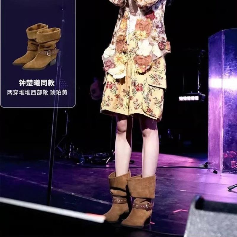 Women's New Vintage Mid-Leg Boots for Summer 2025