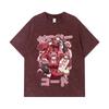 275 GSM Washed T-shirts 100% Cotton Darling In The Franxx V3 Zero Two Print Unisex Heavy Cotton T Shirt