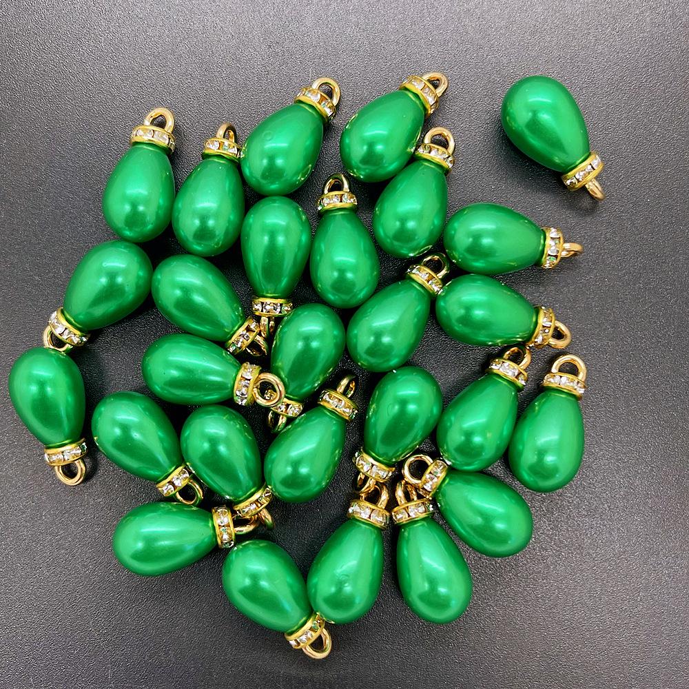 Lustrous Teardrop Imitation Pearl Pendant DIY Charm Jewelry Accessories