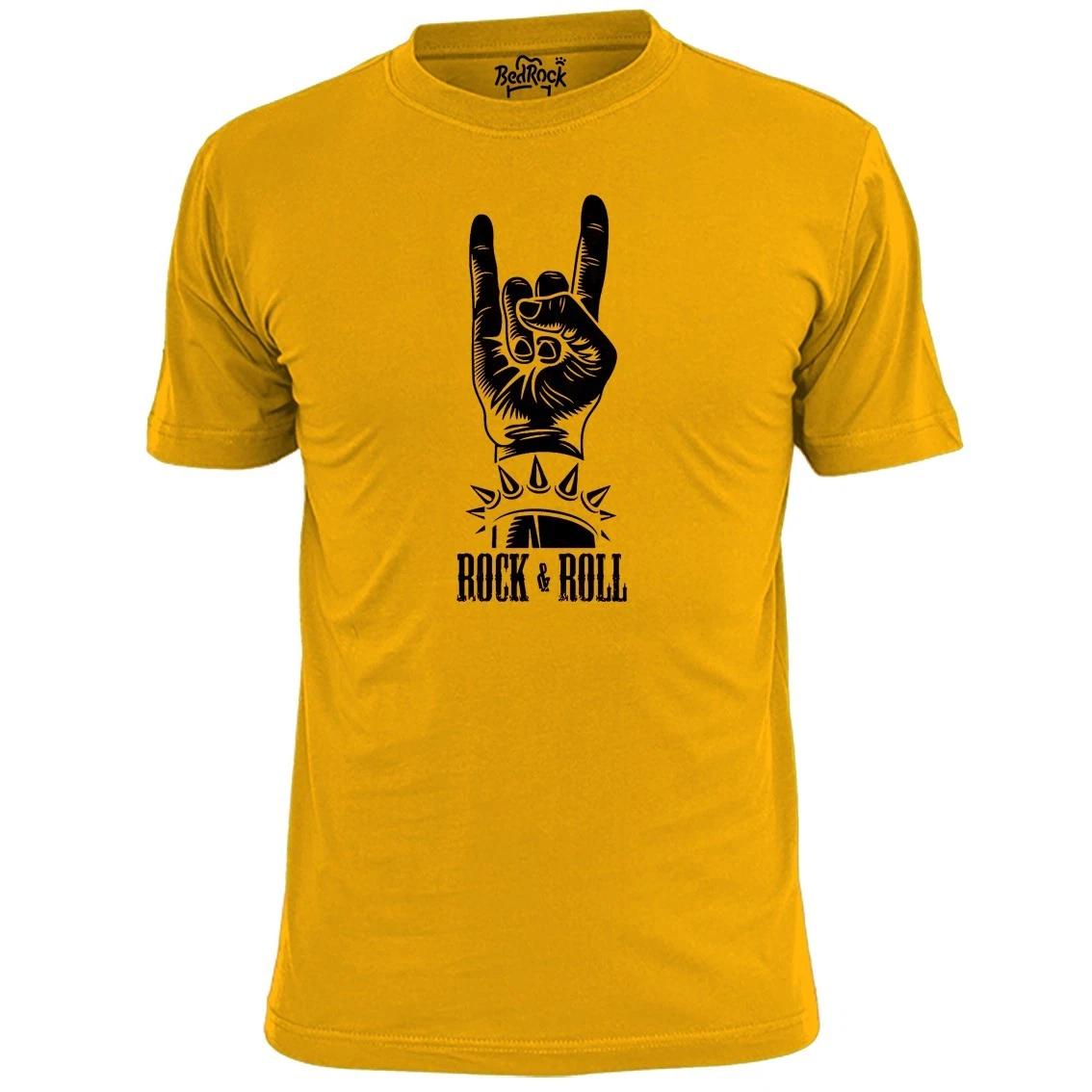 Mens Rock n Roll Hand Music T shirt L