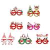 Christmas Santa XmasTree Glasses Frame Plastic Eyeglasses 2024 New Year Eve Party Supplies Christmas Decoration Kid Gift