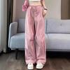 Women's Dopamine Paratrooper Jumpsuit: High-Waist, Loose-Fit, Wide-Leg Windbreaker Pants for Spring and Autumn