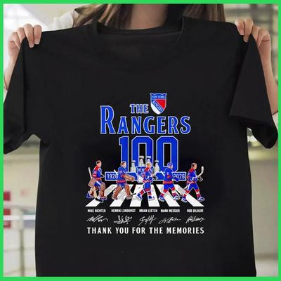 SALE - New York Rangers the Rangers 100 Years 1926-2026 Signature T Shirt Reprin Unisex T-Shirt