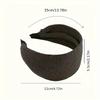 Retro High Crown Wide-Edged Headband for Women Anti-Slip Hairpin Hair Ornament Elegant Hair Accessory for Formal & Casual Events