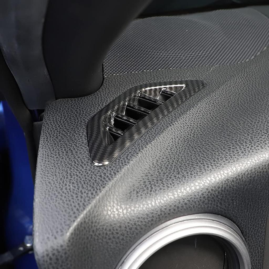 Car Accessories Fit for Subaru BRZ Toyota 86 2012-2020 Instrument Panel Dashboard Trims Air Outlet Frame Cover (Carbon Fiber Style) ABS 2 PCS