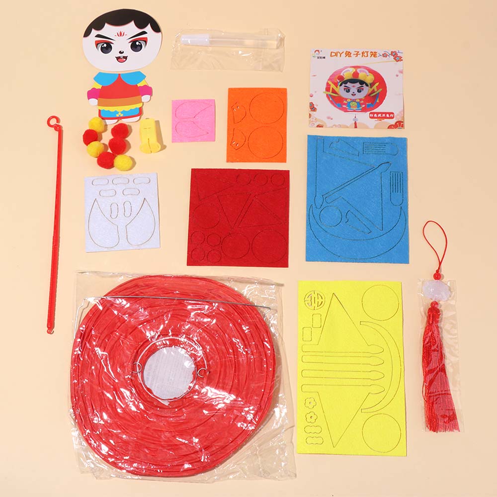 Portable Handheld Paper Lantern Cute LED Lantern Toys Antique Lantern  Hanfu Accessories